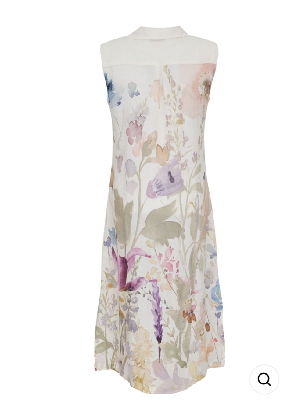 Dolcezza 23632 Pastel Floral Whimsique Linen Dress Size S - Picture 4 of 10
